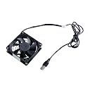 Home Theater Cabinet USB Cooling Fans With Temperature 80mm Efficient Ventilation Solution