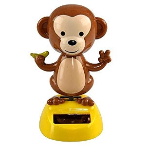 home-x solar-power dancing monkey figure office dcor 3 34 tall