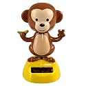 Home-X Solar-Power Dancing Monkey Figure, Office DÃƒ©cor, 3 3/4ââ‚¬Â Tall
