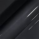 HOME13 Dark Grey Glossy Car Wrap 24' x 60'' Vinyl Roll with Air Release Adhesive for Cars and Motor Bikes