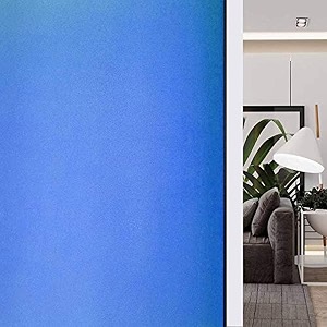 HOME13 Sky Blue Frosted Privacy Window Film