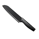 1 Pcs Chef Knife Professional Kitchen Knife with Carbon Steel Blade, Ultra Sharp Edge for Cutting and Chopping Meat, Vegetables, and Fruits Ergonomic Handle for Precision Control Black