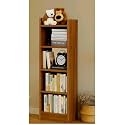 HOMEBRIGHT Bookshelf, 121x33x24 cm, Walnut Brown