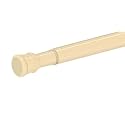 HomeCloud Expandable Shower Curtain Rod, Extendable Room Divider without Drilling, Adjustable Shower Rod, Sturdy &amp; Rust Resistant Rod (Beige Pack Of 1, Extendable- 50 to 80 Cm)
