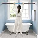 HomeCloud Expandable Shower Curtain Rod, Extendable Room Divider without Drilling, Adjustable Shower Rod, Sturdy &amp; Rust Resistant Rod (Brown Pack Of 1, Extendable- 50 to 80 Cm)