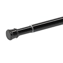 HomeCloud Extendable- 50 to 80 Cm Shower Curtain Rod, Extendable Room Divider without Drilling, Adjustable Shower Rod, Sturdy &amp; Rust Resistant Rod (Black Pack Of 1)