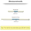 HomeCloud Expandable Shower Curtain Rod, Extendable Room Divider without Drilling, Adjustable Shower Rod, Sturdy &amp; Rust Resistant Rod (Beige Pack Of 1, Extendable- 140 to 260 Cm)