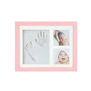 homecloud footprint hand printbaby photo frame ink pad picture frame baby shower baby memories baby gift baby foot print hand amp foot print photo frame child new born baby cly_pink