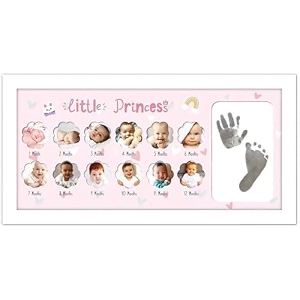 homecloud footprint hand printbaby photo frame ink pad picture frame baby shower baby memories baby gift baby foot print hand amp foot print photo frame child new born baby little_pink_12