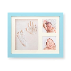 homecloud footprint hand printbaby photo frame ink pad picture frame baby shower baby memories baby gift baby foot print hand amp foot print photo frame child new born baby cly_blue