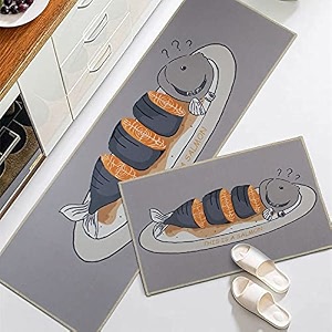 homecloud kitchen mat  floor mat  door mat anti-slip softwashable printed designer for floor kitchen room 6 mm thick41 x 122 cm 41 x 61 cm