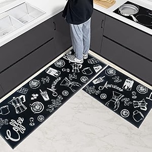 homecloud kitchen mat  floor mat  door mat anti-slip softwashable printed designer for floor kitchen room 6 mm thick41 x 122 cm 41 x 61 cm