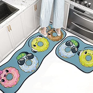 homecloud kitchen mat  floor mat  door mat anti-slip softwashable printed designer for floor kitchen room 6 mm thick41 x 122 cm 41 x 61 cm hc_foam_kitchen_mat__donat_party