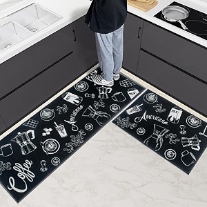 homecloud home cloud kitchen mat  floor mat  door mat anti-slip softwashable printed designer for floor kitchen room 6 mm thick 41 x 122 cm 41 x 61 cm velvet