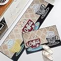 HomeCloud Home Cloud Kitchen Mat | Floor Mat | Door Mat| Anti-Slip, Soft,Washable, Printed, Designer, for Floor, Kitchen, Room (6 Mm Thick, 41 X 122 Cm 41 X 61 Cm, Velvet)