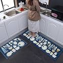 HomeCloud Kitchen mat | Floor mat | Door mat| Anti-Slip, Soft,Washable, Printed, Designer, for Floor, Kitchen, Room (6 mm Thick)(41 x 122 cm 41 x 61 cm)