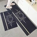 HomeCloud Home Cloud Rectangular Kitchen Mat | Floor Mat | Door Mat| Anti-Slip, Soft,Washable, Printed, Designer, For Floor, Kitchen, Room (6 Mm Thick, 41 X 122 Cm 41 X 61 Cm, Velvet)