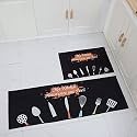 HomeCloud Kitchen mat | Floor mat | Door mat| Anti-Slip, Soft,Washable, Printed, Designer, for Floor, Kitchen, Room (6 mm Thick)(41 x 122 cm 41 x 61 cm)