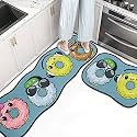 HomeCloud Kitchen mat | Floor mat | Door mat| Anti-Slip, Soft,Washable, Printed, Designer, for Floor, Kitchen, Room (6 mm Thick)(41 x 122 cm 41 x 61 cm) (HC_Foam_Kitchen_MAT__Donat_Party)