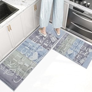 homecloud kitchen mat  floor mat  door mat anti-slip softwashable printed designer for floor kitchen room 6 mm thick41 x 122 cm 41 x 61 cm season multi