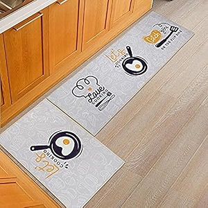 homecloud kitchen mat  floor mat  door mat anti-slip softwashable printed designer for floor kitchen room 6 mm thick41 x 122 cm 41 x 61 cm