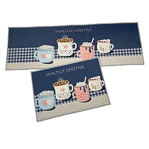 homecloud kitchen mat  floor mat  door mat anti-slip softwashable printed designer for floor kitchen room 6 mm thick41 x 122 cm 41 x 61 cm