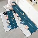 HomeCloud Velvet Kitchen Mat | Floor Mat | Door Mat| Anti-Slip, Soft,Washable, Printed, Designer, For Floor, Kitchen, Room (6 Mm Thick)(41 X 122 Cm 41 X 61 Cm), Rectangular