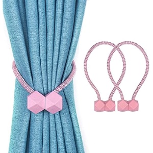 homecloud magnetic curtain tiebacks european style convenient drape tie backs curtain holder for window draperies 2 pcs