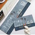 HomeCloud Rectangular Kitchen Mat | Floor Mat | Door Mat| Anti-Slip, Soft,Washable, Printed, Designer, For Floor, Kitchen, Room (6 Mm Thick, 41 X 122 Cm 41 X 61 Cm, Velvet)