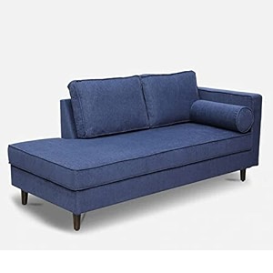 calleros right arm chaise lounger settee for livingroom bedroom office hotel blue