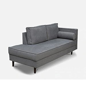 calleros right arm chaise lounger settee for livingroom bedroom office hotel grey