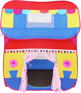 homecute foldable pop up hut type kids toy play tent house mulicolour