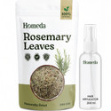 Homeda Rosemary Leaves For Hair with Spray Bottle, Dried Rose Mary, Dry Rose marry Tea (200 g)