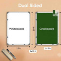Homedmart Double Sided Whiteboard Chalkboard 2x1.5