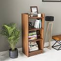 homeeasy 3 Layer Engineered Wood Multipurpose Rack, Open Bookshelf, Storage Organizer Stand BS-1(90x33x24cm) Brown