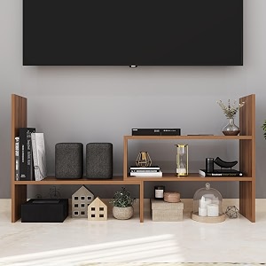 homeeasy bs-10 modern engineered wood 5 tier bookshelf  multipurpose storage rack kitchen rack amp organizer stand for home office living room or bedroom615x18x60