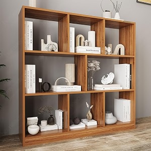 homeeasy bs-12 modern 8-tier engineered wood bookshelf  multipurpose storage rack kitchen rack amp organizer stand for home office living room or bedroom107x24x104