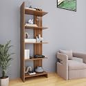 HOMEEASY-BS-14 Modern 5-Tier Engineered Wood Bookshelf – Multipurpose Storage Rack &amp; Organizer Stand for Home, Office, Living Room, or Bedroom(137x46x25.5)