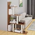 homeeasy BS-15 Modern 4-Tier Engineered Wood Bookshelf – Multipurpose Storage Rack &amp; Organizer Stand for Home, Office, Living Room, or Bedroom(120x32.5x8)