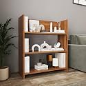 homeeasy Modern 3-Tier Engineered Wood Bookshelf – Multipurpose Storage Rack, Kitchen Rack &amp; Organizer Stand for Home, Office, Living Room, or Bedroom(75.2x65.5x23.5)