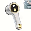 HomeEssentials Electric Lint Remover - Rechargeable, Portable LED Fabric Shaver for Sweaters and Pilling Removal (White)