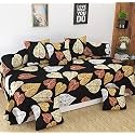 Homefab India 140 TC Polycotton 8 Pcs Diwan Set - Black