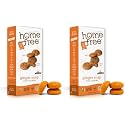 Homefree Mini Ginger Snap Cookies, Gluten Free, Nut Free, Vegan, School Safe and Allergy Friendly Snack, 5 oz. (Pack of 2)