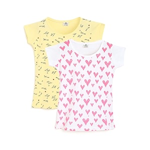 HOMEGROWN Girls Combo Cotton Tops
