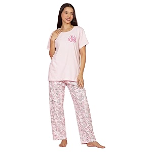 HOMEGROWN Womens 100 Cotton Night Suit