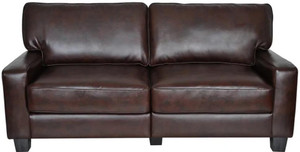 homeify nirvan 3 seater sectional sofa for living room leather 2  1 sofa set brown pre-assembled