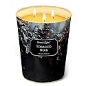 HomeLights Scented Candles for Women &amp; Men, 34oz Candle Jars Aromatherapy 3-Wick Candle, Ideal for Industrial Chic Home Decor and Gifts, Tobacco Noir