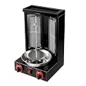 Homemade Shawarma Chicken Grill, Roasting 10kg, gyro rotisserie Machine, Countertop Rotisserie Doner Kebab Machine, LPG Gas Vertical Rotisserie, Doner Kebab Broiler,2 Burners Black