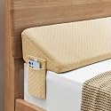 Homemate Full Size（54"x10"x6"） Bed Wedge Pillow for Headboard - Upgraded Bed Gap Filler Full Between Mattress and Headboard - Pillow Wedge for headboard Gap - Khaki