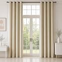 HOMEMONDE Premium Blackout Curtains 10 Feet Long Set of 6 - Light Blocking Long Door Curtain, True Room Darkening and Thermal Insulation Drapes with Eyelets - (120L x 46W Inch, Beige)